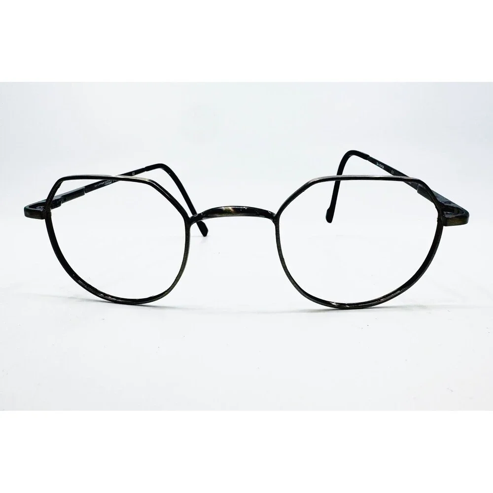 Scott Harris Eyeglasses Mens Black SH-VIN-56 Geometric Europa 44-23-143